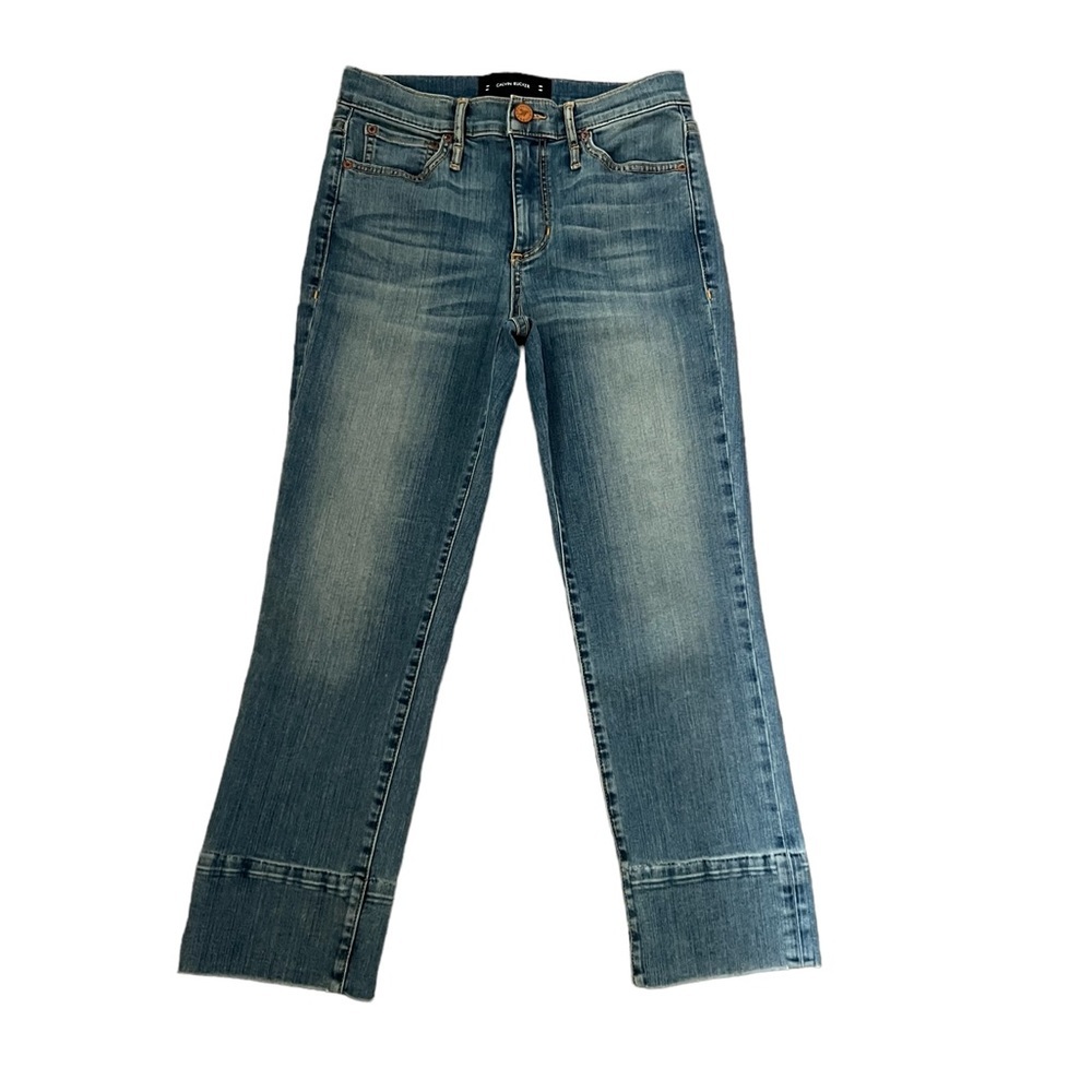 Calvin Rucker See The Love Crop High Rise Jean Size 27 - Picture 5 of 13
